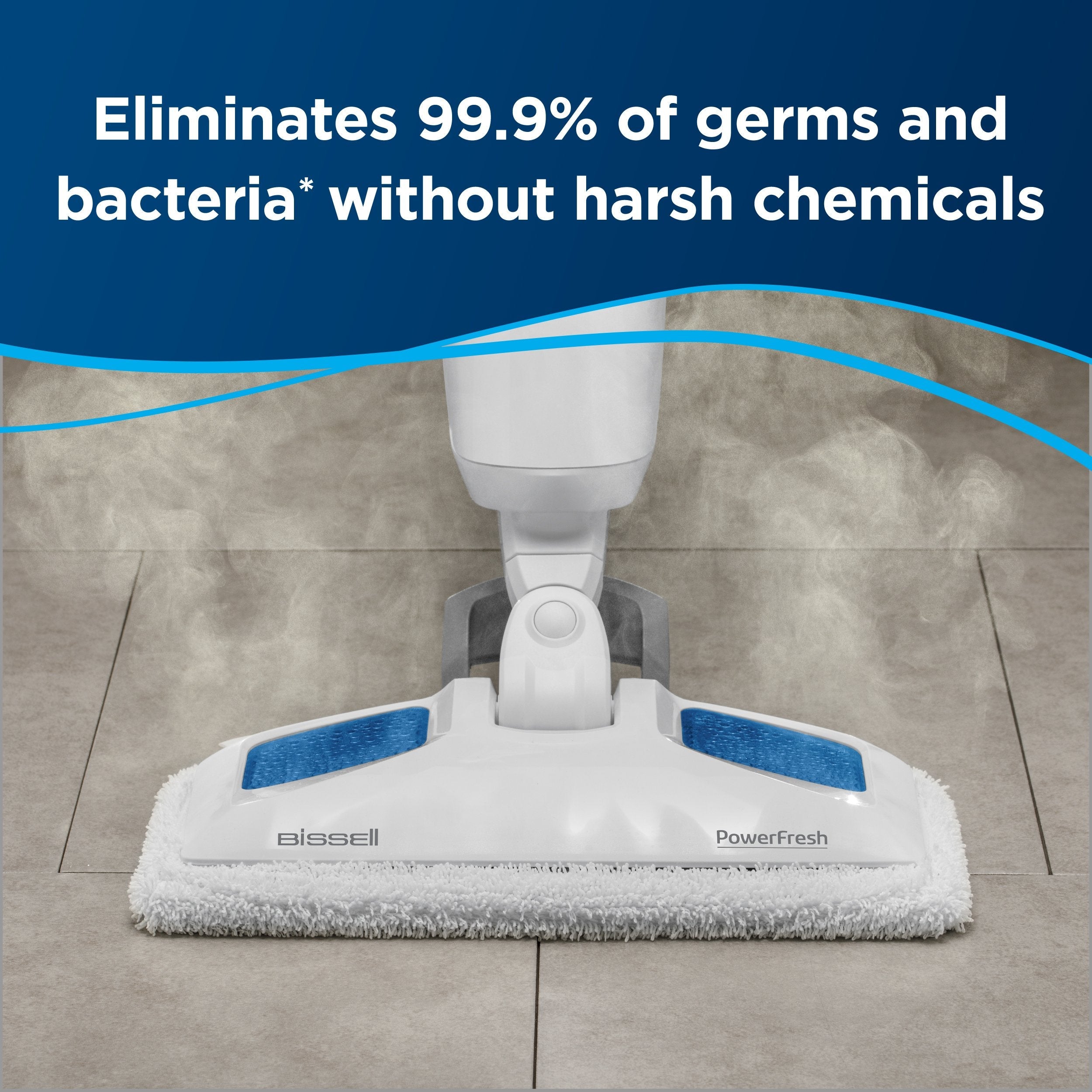 BISSELL PowerFresh Steam Mop with Natural Floor Sanitization, Kills 99.9% of Germs Without Chemicals, Flip-Down Scrubber, SmartSet Steam Control, Hardwood Tile and Sealed Floor Cleaner, 19401 🍁 All In One Marketplace Canada