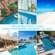 Meegoo Pool Floaties for Adults, 2 Pack Inflatable Water Hammock with Bottom Mesh, Fun Swimming Pool Float Chair, Beach Essentials for Vacation Travel, Heavy Duty Lake Inflatable Lounger Rest 🍁 All In One Marketplace Canada
