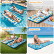 Stonful 2 Pack Inflatable Pool Float Mat, Giant Pool Floats Adult Size with Headrest, Lake Float Raft Water Lounger, Multi-Purpose Swimming Pool Floats Toys for Pool Party, Summer Beach, Outdoor 🍁 All In One Marketplace Canada
