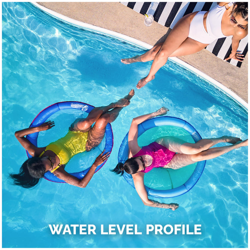 SwimWays Spring Float Premium Papasan Pool Lounger, Inflatable Pool Floats Adult with Fast Inflation for Ages 15 & Up, Sky Blue 🍁 All In One Marketplace Canada