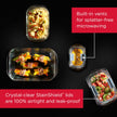 Rubbermaid 2118315 Brilliance Glass Storage 8-Cup Food Containers with Lids, 2-Pack (4 Pieces Total), BPA Free and Leak Proof, Large, Clear 🍁 All In One Marketplace Canada