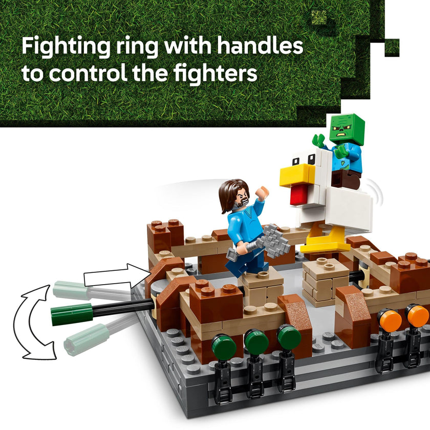 LEGO Minecraft Woodland Mansion Fighting Ring - Building Toy for Kids Age 10+ - Includes Steve, Garrett, & Henry Minecraft Figures, Plus a Chicken Jockey & More - Birthday Gift Idea for Fans - 21272 🍁 All In One Marketplace Canada