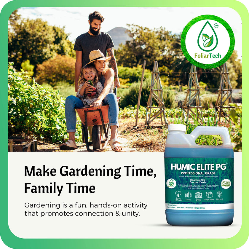 Humic Acid Organic Lawn Fertlizer - Fulvic Humic Mineral Blend for Trees, Shrubs, Ornamentals, Vegetables & Crops - Enhancer & Garden Soil Conditioner by FoliarTech, 4L 🍁 All In One Marketplace Canada