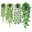 Der Rose 4Pcs Fake Plants, Artificial Plants Fake Hanging Plants for Boho Home Bathroom Bedroom Living Room Office Wall Shelf Decor Indoor Outdoor 🍁 All In One Marketplace Canada