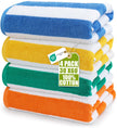 Utopia Towels 4 Pack Cabana Stripe Beach Towels (30x60 inches) - 100% Ring Spun Cotton Large Pool Towels, Soft and Quick Dry Swim Towels (Blue, Green, Orange & Yellow) 🍁 All In One Marketplace Canada