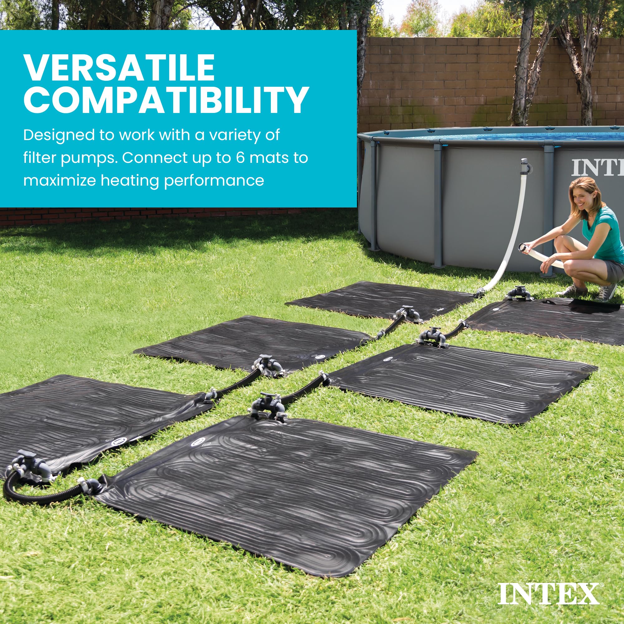 Intex Solar Heater Mat for Above Ground Swimming Pool, 47