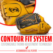 Franklin Sports Baseball and Softball Glove - Field Master - Baseball and Softball Mitt - Adult and Youth Glove - Outfield - Left Hand Throw - 13