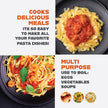 Gotham Steel 5 Quart Stock Pot with Strainer Lid, Nonstick Coated Ceramic Pot, Soup Pot, Pasta Pot with Strainer Insert, Cooking Pot with Lid and Twist Lock Handles, Dishwasher Safe, 100% Toxin Free 🍁 All In One Marketplace Canada