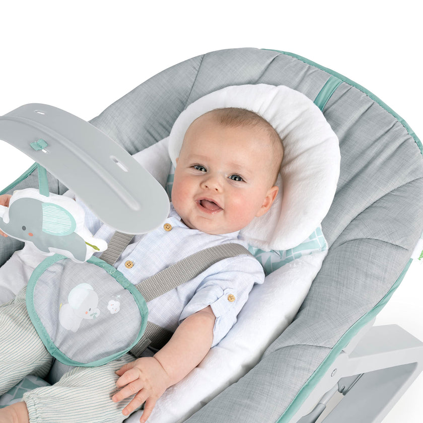 Ingenuity Keep Cozy 3-in-1 Grow with Me Vibrating Baby Bouncer, Seat & Infant to Toddler Rocker, Vibrations & Toy Bar, 0-30 Months Up to 40 lbs (Weaver) 🍁 All In One Marketplace Canada