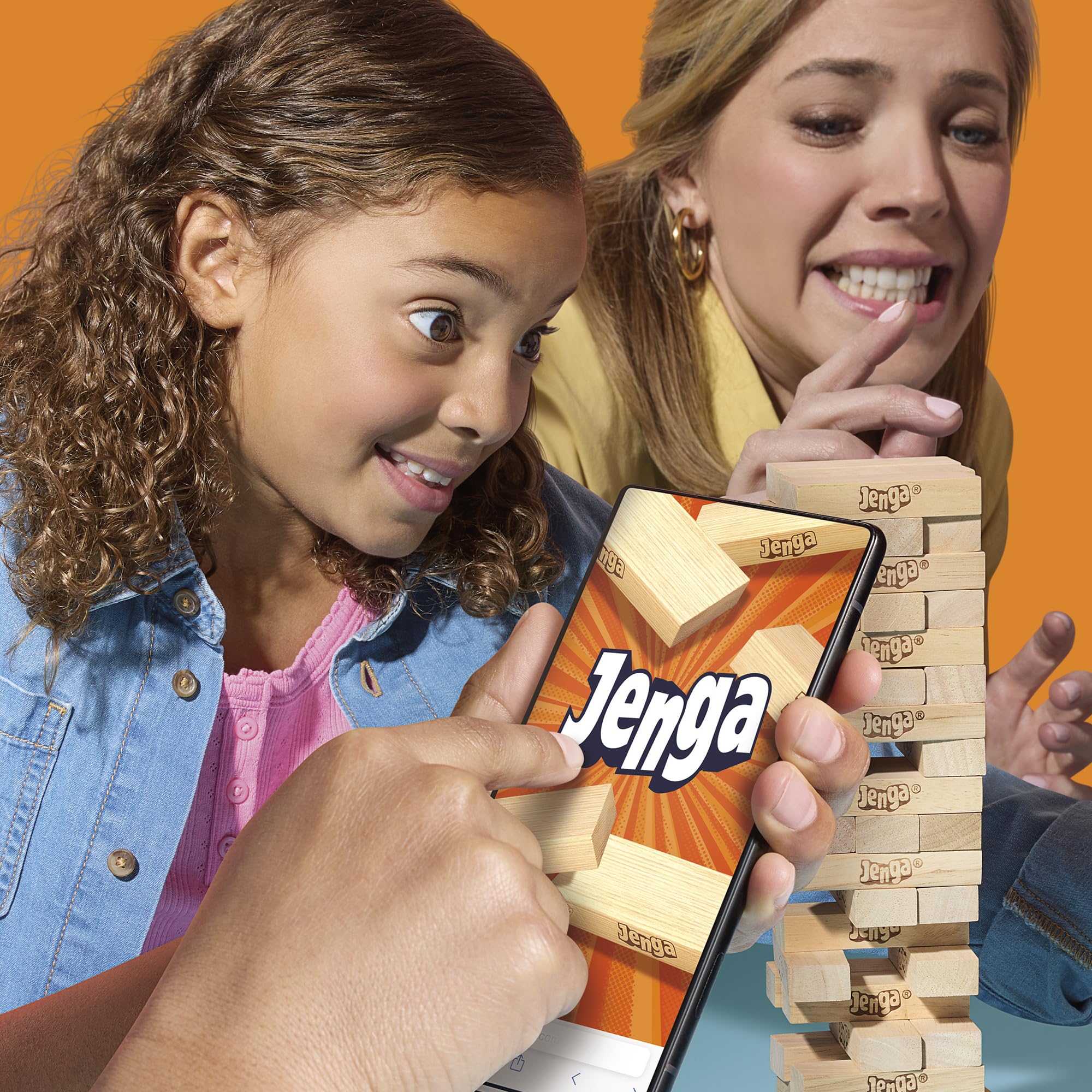 Jenga Official Hasbro Games | Digital Die for 6 More Ways to Play | Original Wood Block Game | Stacking Tower | Ages 6+ | 1+ Players | Party Games 🍁 All In One Marketplace Canada