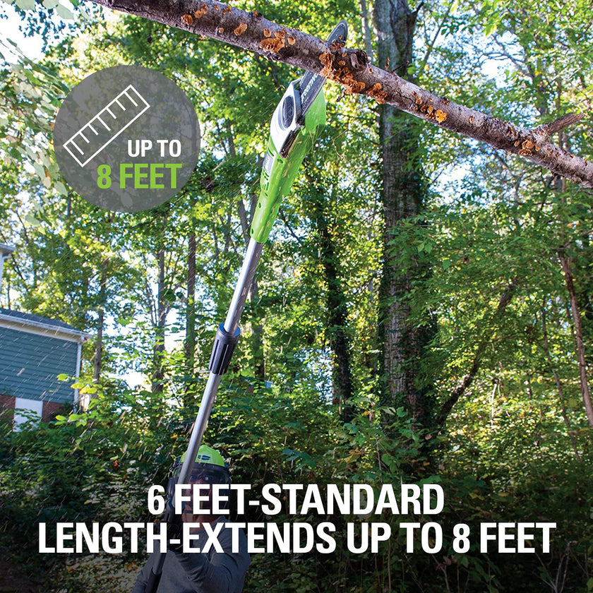 Greenworks 20192 8.5-Inch 6.5 Amp Electric Corded Pole Saw, Green 🍁 All In One Marketplace Canada