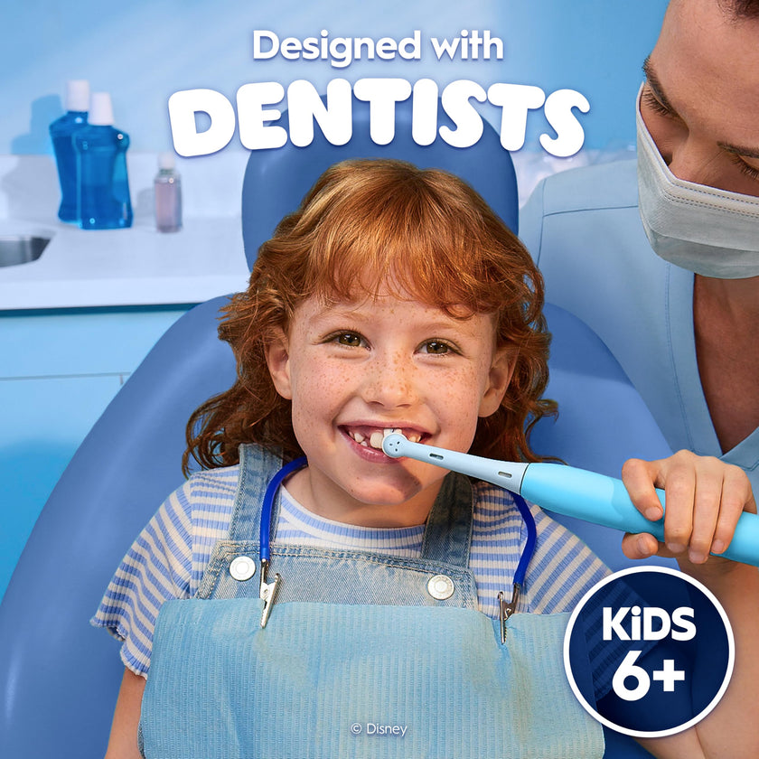 Oral-B iO Kids Rechargeable Electric Powered Toothbrush, Stitch with 1 Gentle Care Brush Head - Automatic Pressure Sensor to Protect Gums - 3 Cleaning Settings - 2 Min Music Timer - 28 Day Battery Life 🍁 All In One Marketplace Canada