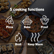 Ninja Artisan Pizza Oven, 12-in/30.5cm 3-Min Pizza, 700F/371°C, 5-n-1, Gray 🍁 All In One Marketplace Canada