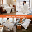 Bedsure Throw Blankets Room Decor - Women Birthday Gift, Soft Fluffy Fleece Cozy Fuzzy Plush Warm White Blanket for Couch Sofa Bed, Bedroom Livingroom Decor, Gifts for Friends, 50x60 🍁 All In One Marketplace Canada