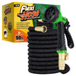 Flexi Hose with 8 Function Nozzle Expandable Garden Hose, Lightweight & No-Kink Flexible Garden Hose, 3/4 inch Solid Brass Fittings and Double Latex Core, 50 ft Black 🍁 All In One Marketplace Canada