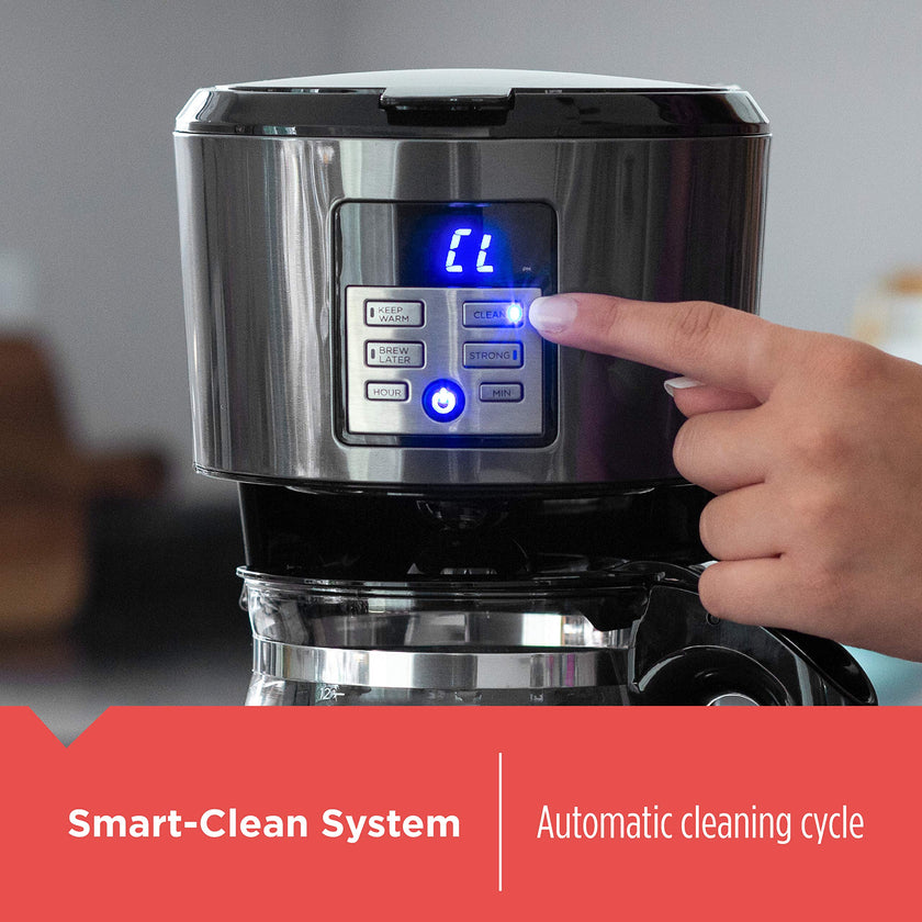 Black+Decker 12 Cup Programmable Coffee Maker in Black Stainless Steel, CM1331BSC 🍁 All In One Marketplace Canada