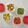 Rubbermaid TakeAlongs Food Storage Containers, 52 Piece Plastic Container Set, Dishwasher and Microwave Safe Meal Prep, Snack, and Lunch Container, BPA Free, Ruby Red 🍁 All In One Marketplace Canada