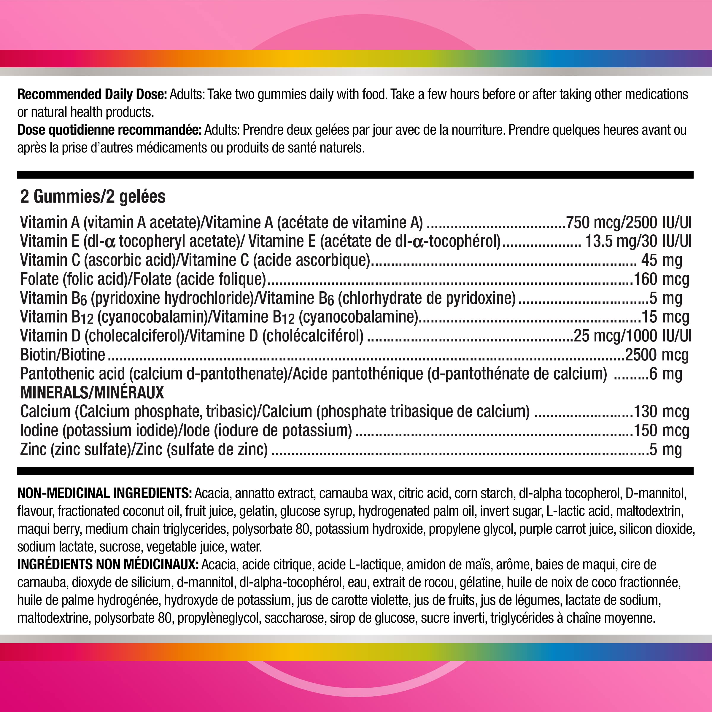 Centrum MultiGummies, Multi+Beauty Multivitamin Gummies, Hair, Skin & Nails Vitamins for Men & Women, Cherry, Berry, and Orange Flavours, 90 Gummies (Packaging May Vary) 🍁 All In One Marketplace Canada
