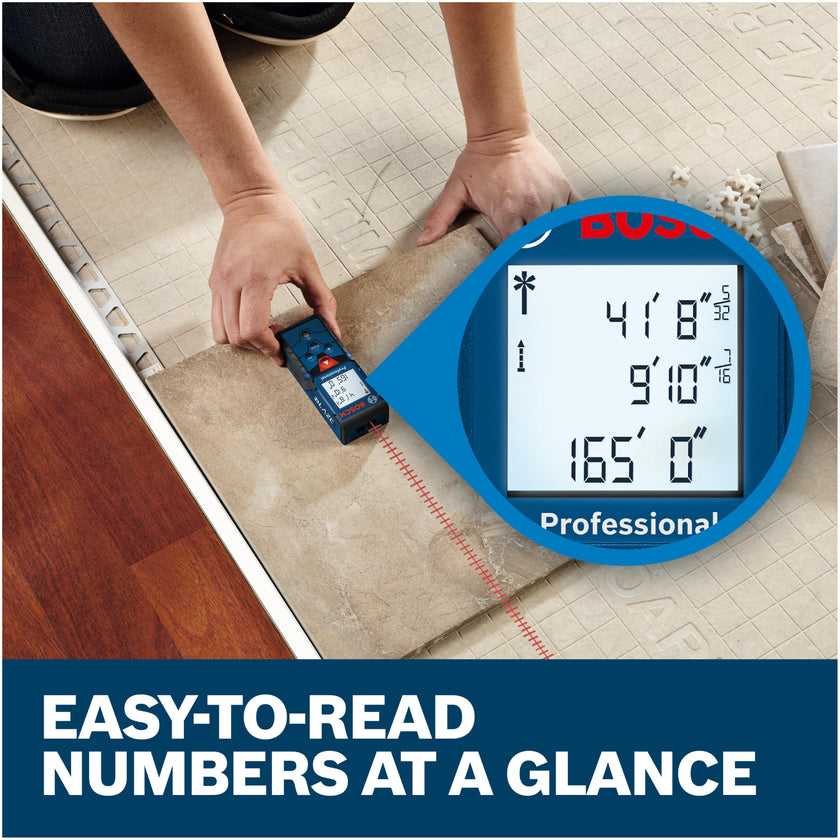 Bosch Blaze Pro Glm165-40 165Ft Laser Distance Measure with Color Backlit Display 🍁 All In One Marketplace Canada