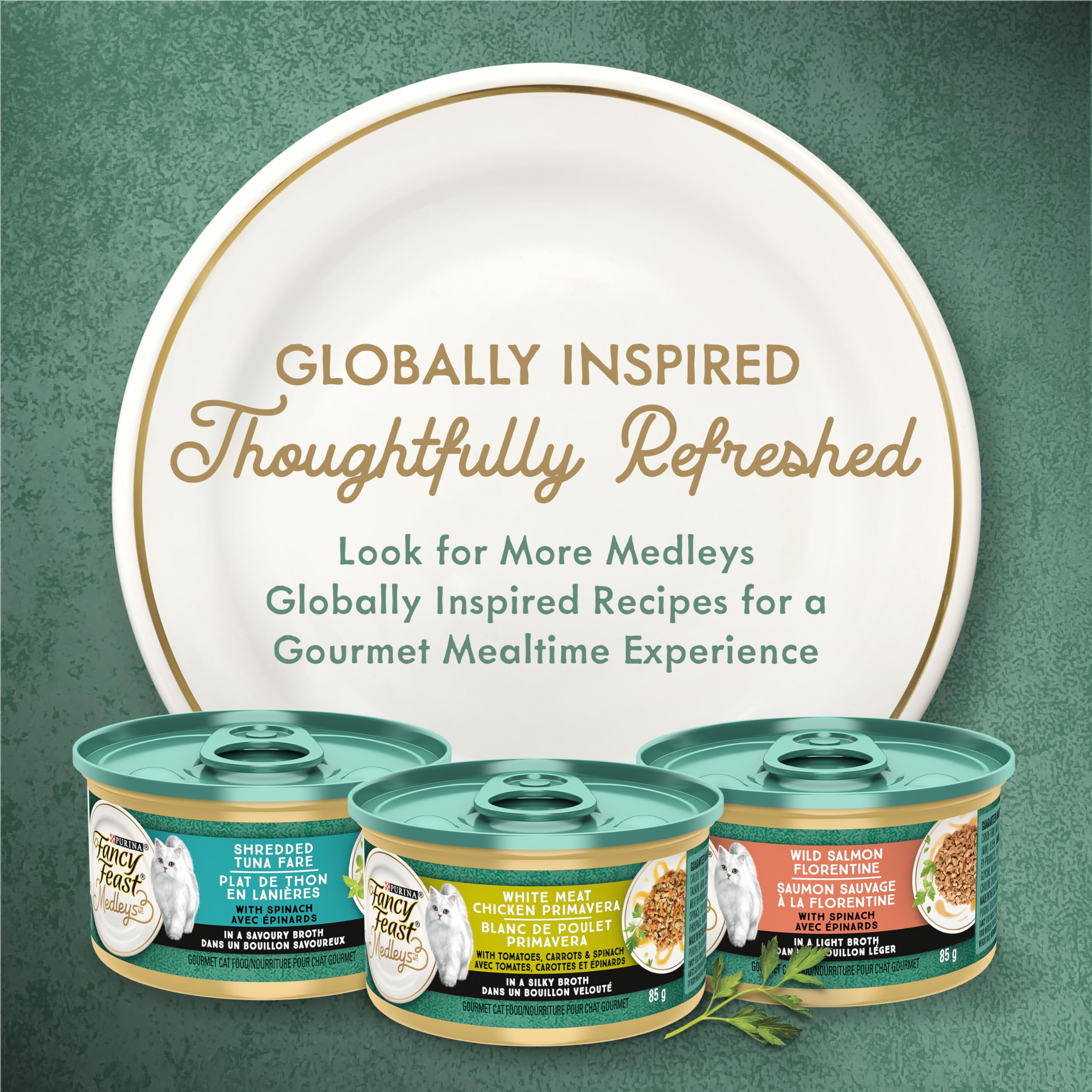 Fancy Feast Medleys Wet Cat Food, Shredded White Meat Chicken Fare - 85 g Can (24 Pack) 🍁 All In One Marketplace Canada