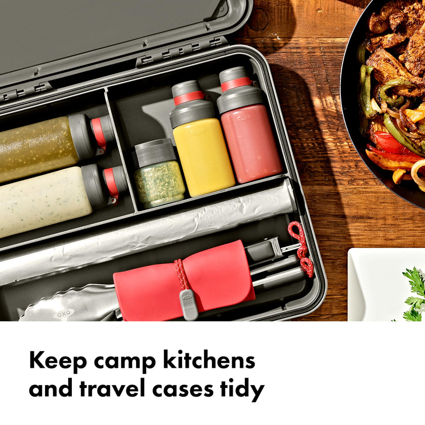 OXO Outdoor 7-Piece Spice Shaker & Squeeze Bottle Set 🍁 All In One Marketplace Canada