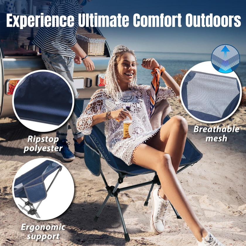 TREKOLOGY lightweight Camping Chairs for Adults - Compact & Ultralight Portablefor for Outdoor Adventures, Hiking, Backpacking – Comfortable Chaise Camping Compacte & Durable YIZI GO Chaise de Camping 🍁 All In One Marketplace Canada