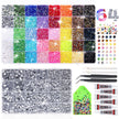 62,000pcs/64-Cells Bedazzling Kit, with 32,000pcs 3mm Nail Rhinestones in 40Colors for Bedazzling & 30,000pcs Clear Flatback Nail gems,6 Bottles B7000 Jewelry Glue, 2 Tweezers & 2 Dotting Pens 🍁 All In One Marketplace Canada