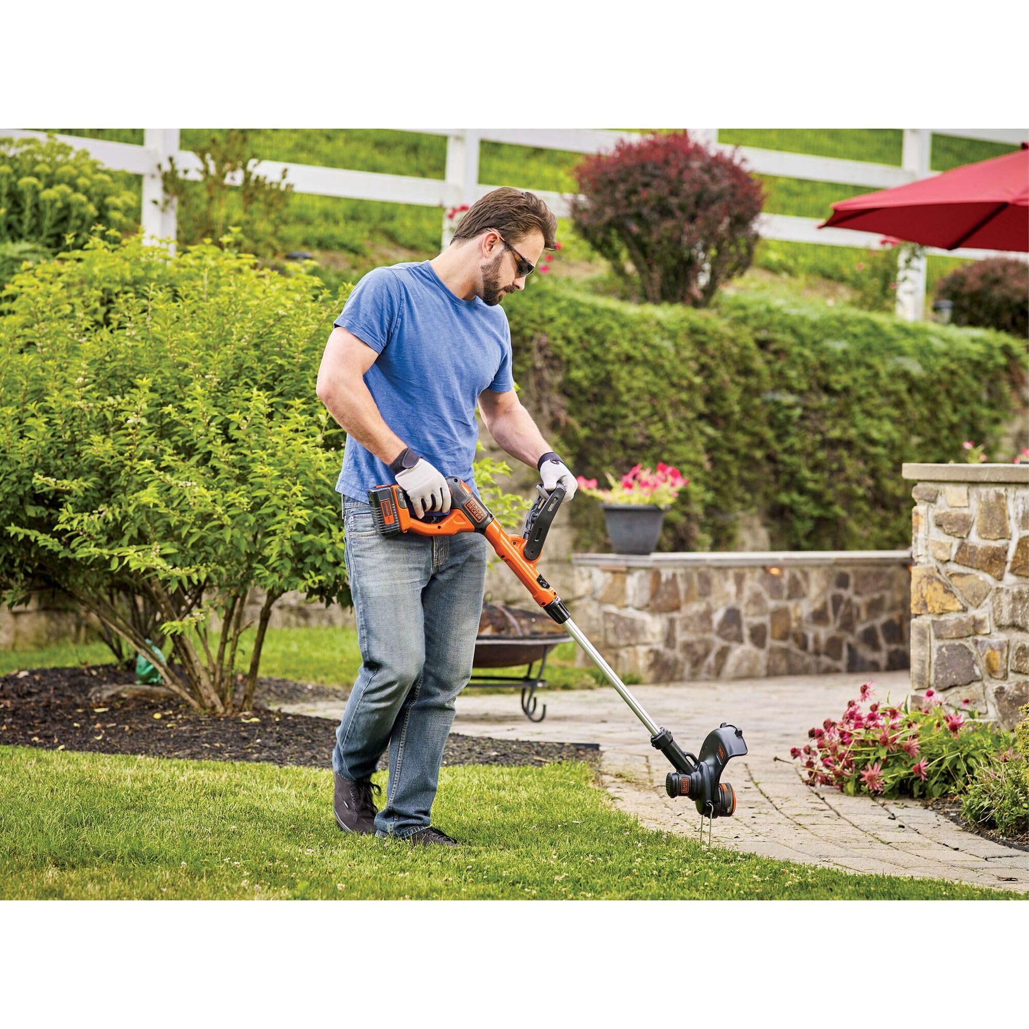 BLACK+DECKER 40V MAX String Trimmer and Edger Kit, Cordless, 13 inch, 2-in-1, Battery and Charger Included (LST140C) 🍁 All In One Marketplace Canada