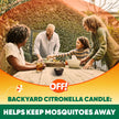 Off! Backyard Citronella Scented Candle, Ambiance Enhancing Centerpiece, Burns for up to 25 Hours, 16 oz (Pack of 2) 🍁 All In One Marketplace Canada