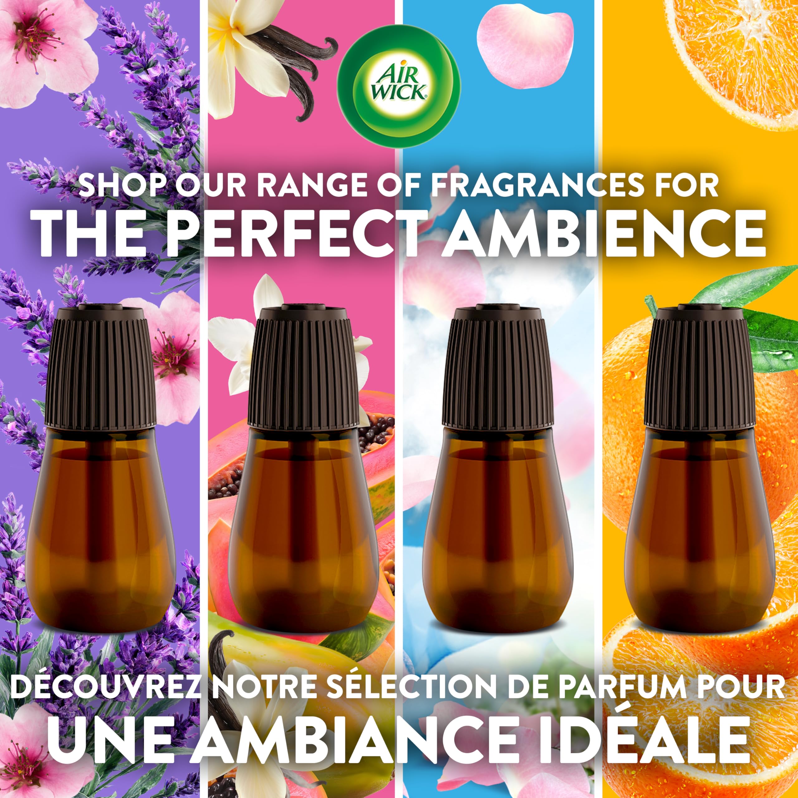 Air Wick Essential Mist Refill – Air Freshener Infused with Essential Oils, Easy Change Refill for Cordless Diffuser – 3 Count – Lavender & Almond Blossom Scent 🍁 All In One Marketplace Canada
