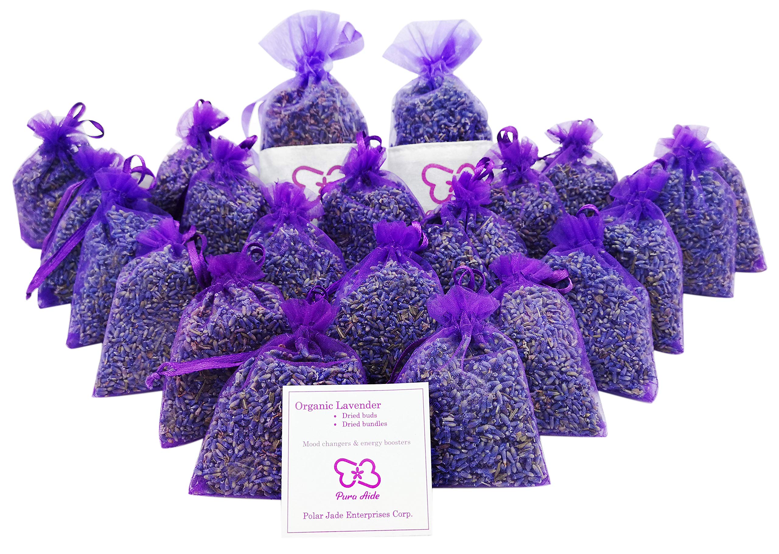 Pura Aide Lavender Sachets Pre-Filled for Refreshing Drawers Closets Dressers Shoe Boxes Wedding Toss Home Fragrance Fresh Scents (Pack of 22) 🍁 All In One Marketplace Canada