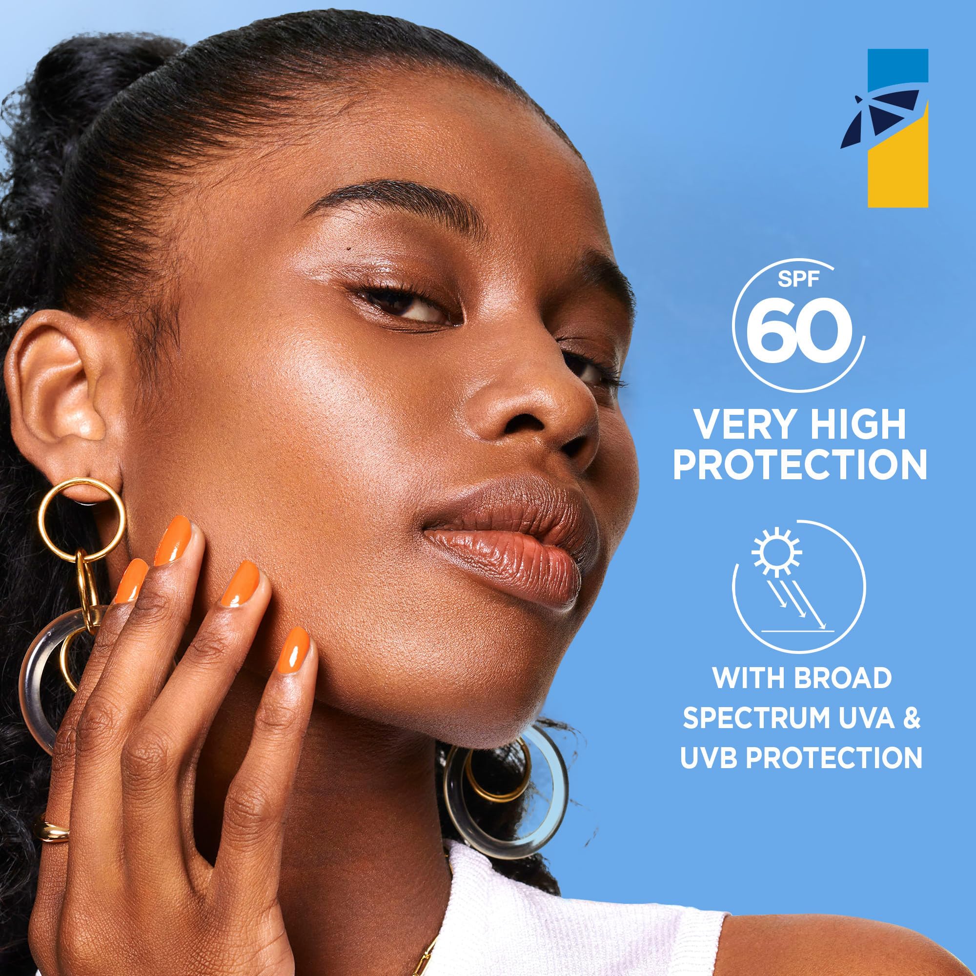 Garnier Ombrelle Ultra Light Face Sunscreen Lotion SPF 60, Broad Spectrum UVA/UVB Very High Protection, For Sensitive Skin, Travel size, Non-Greasy, Non-Sticky, Water Resistant, 75ml 🍁 All In One Marketplace Canada