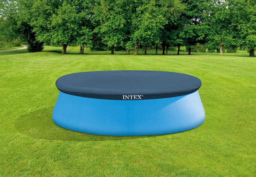 Intex Easy Set Pool Cover - 8 FT for Easy Set Inflatable Pools - 28020E Pool Cover - Includes Rope Tie, Drain Holes, Snug Fit to Protect Water from Bugs, Scum, and Evaporation 🍁 All In One Marketplace Canada