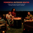 Ninja Fireside360 Smokeless Outdoor Fire Pit & Patio Heater – 3 Modes (Flame, Heat, Both), 80,000 BTUs, Propane Powered, Weather-Resistant, Hassle-Free Dial Control, OF101C (Canadian Version) 🍁 All In One Marketplace Canada