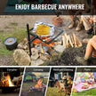 VEVOR Swivel Campfire Grill, Fire Pit Grill Grate, Heavy Duty Steel Grill Grates, 360° Adjustable Open Outdoor Cooking Equipment, Portable Camp Fire Racks for Camping Outdoor BBQ 🍁 All In One Marketplace Canada