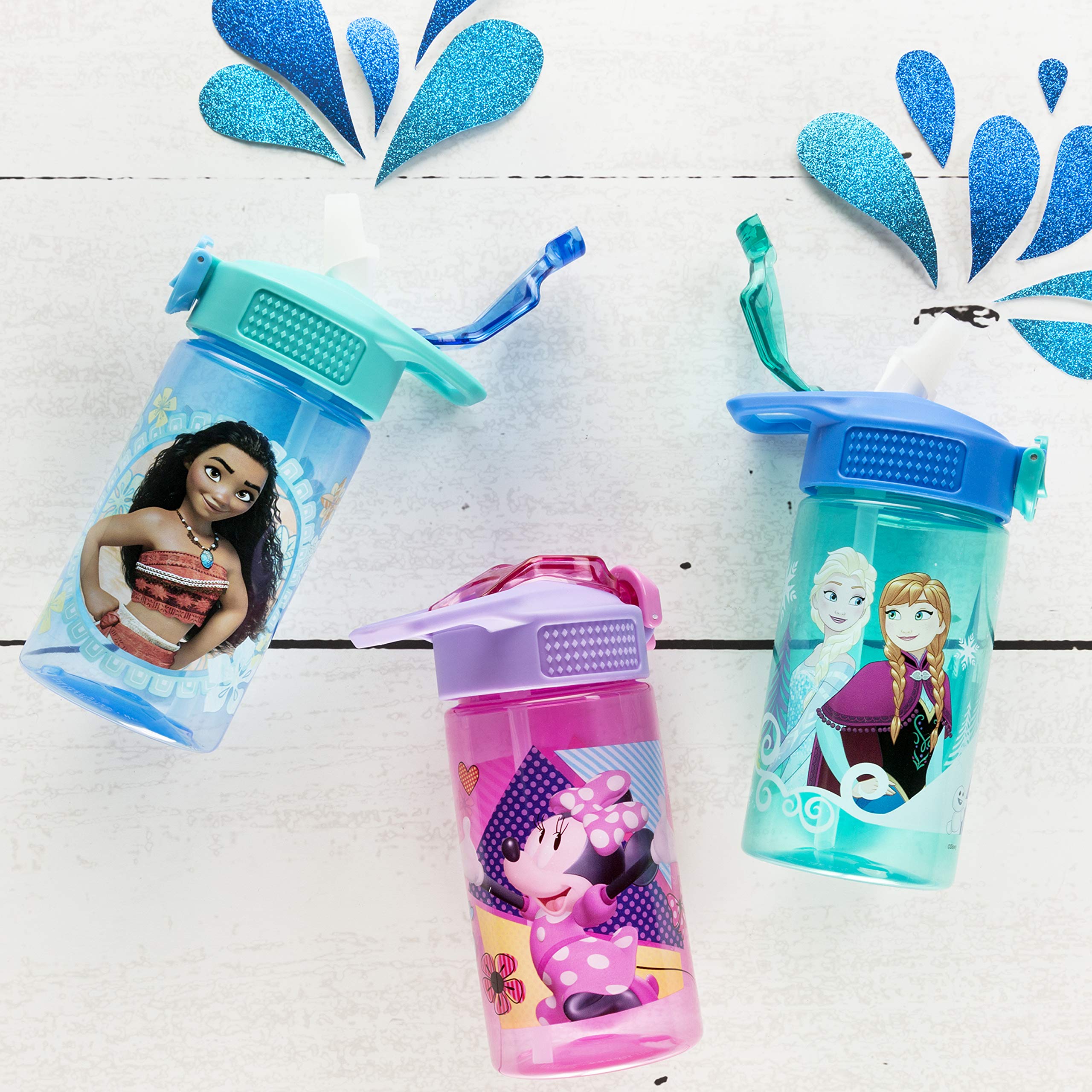 Zak Designs Disney Frozen 16oz Leak-Proof Straw Kids Water Bottle 🍁 All In One Marketplace Canada