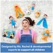 Ms. Rachel Official Speak & Sing Doll, 16” Tall Interactive Toy with 4 Songs & 16+ Phrases, Toddler Toys for Girls & Boys Ages 6 Months to 3+ Years 🍁 All In One Marketplace Canada