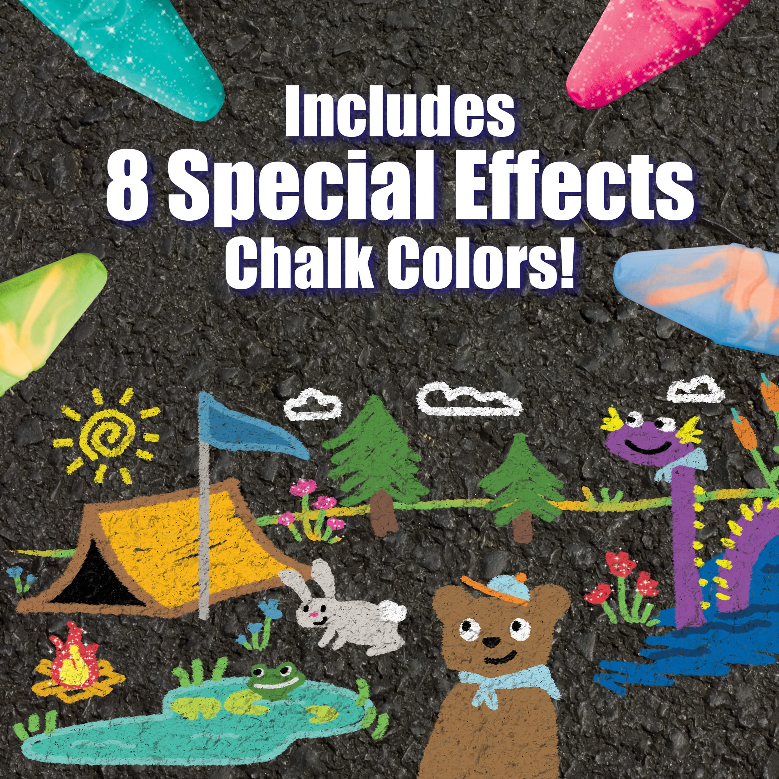 Crayola Ultimate Washable Chalk Collection (64ct), Bulk Outdoor Sidewalk Chalk for Kids, Outdoor Activities & Spring Crafts, Gifts for Kids 🍁 All In One Marketplace Canada