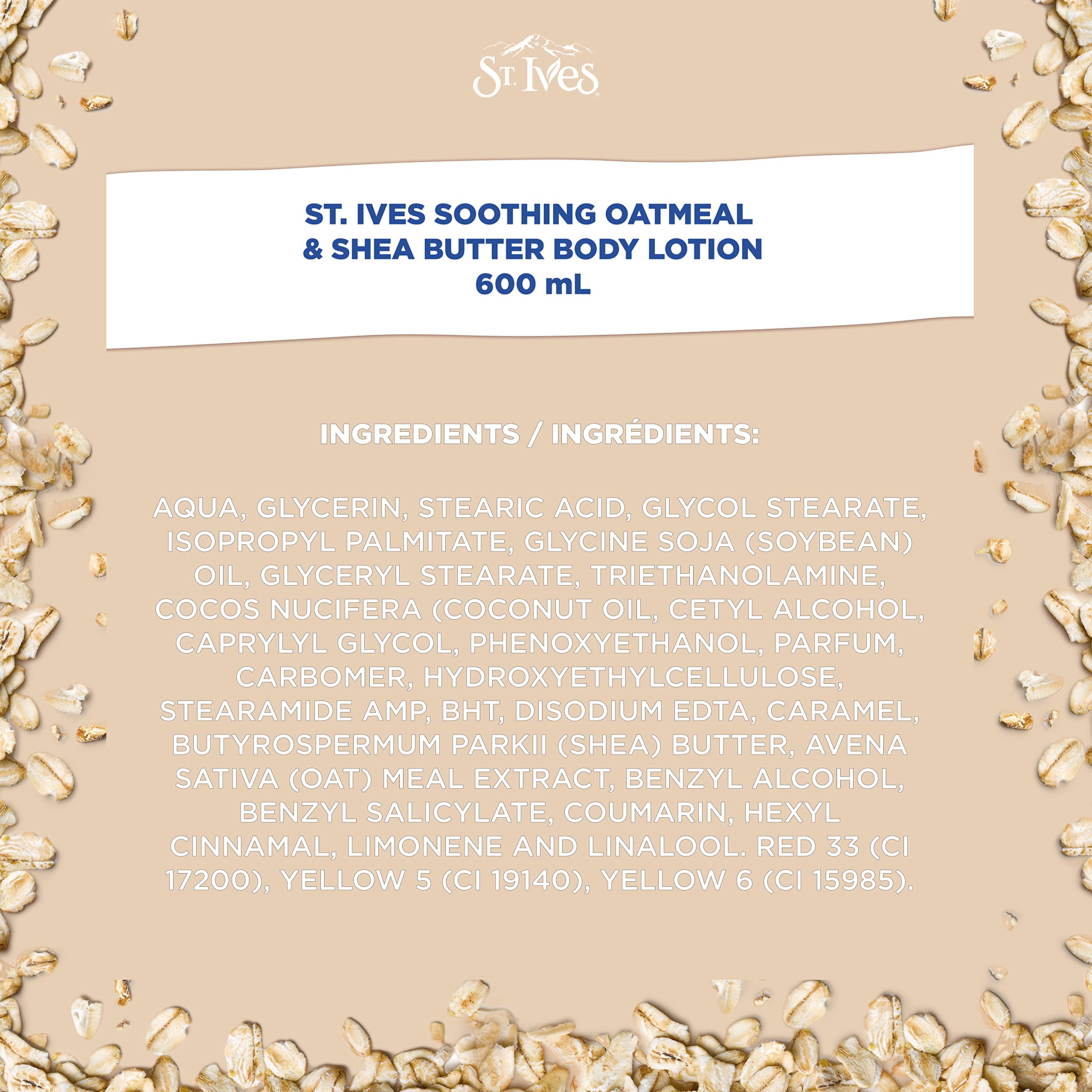 St. Ives Soothing Oatmeal & Shea Butter Body Lotion 4 x 600 mL 🍁 All In One Marketplace Canada