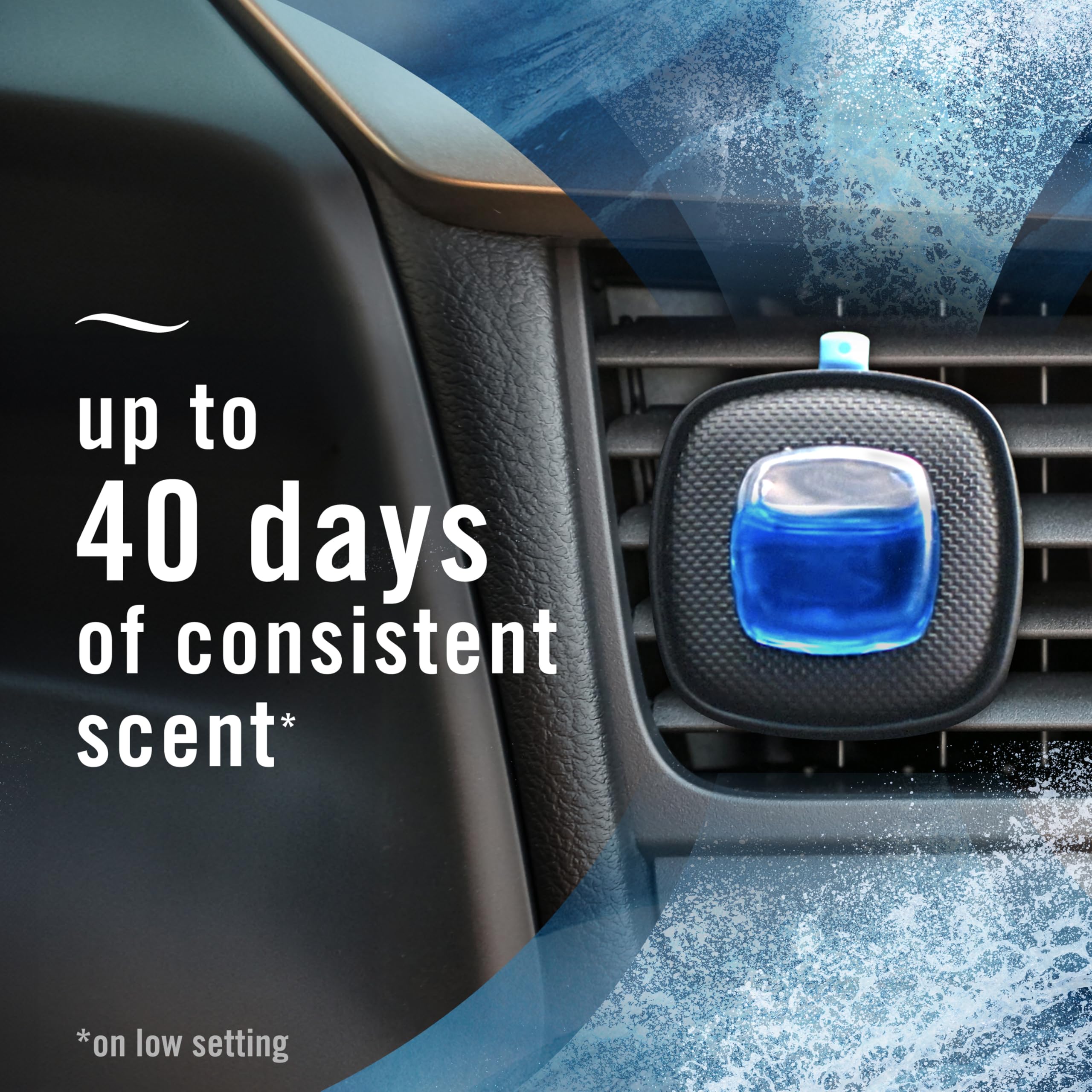 Febreze Car Ocean Scent Air Freshener Vent Clip, 2.2 mL, Pack of 4 🍁 All In One Marketplace Canada
