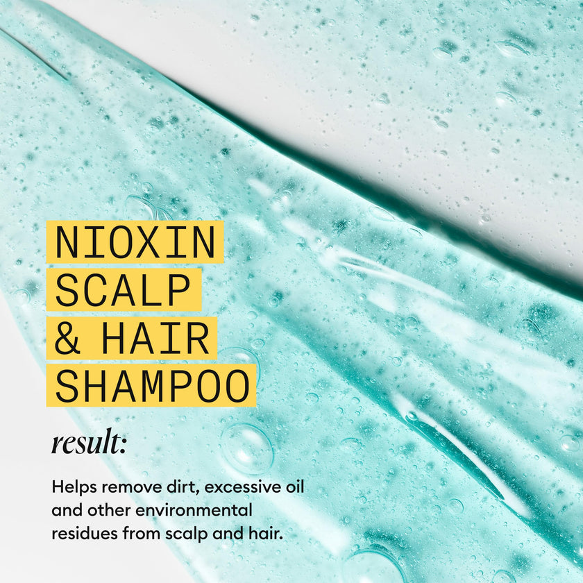 Nioxin System 1 Scalp + Hair Thickening Shampoo | For Natural Hair with Light Thinning | Strengthen Against Breakage with Niacinamide & Biotin | 16.9 Fl Oz 🍁 All In One Marketplace Canada