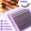 Wispy Lash Clusters Kit Natural Lash Extensions Kit DIY Cluster Eyelash Extensions C Curl 8-16mm Individual Lashes with Lash Remover Bond and Seal Soft Thin Band by ALICE 🍁 All In One Marketplace Canada