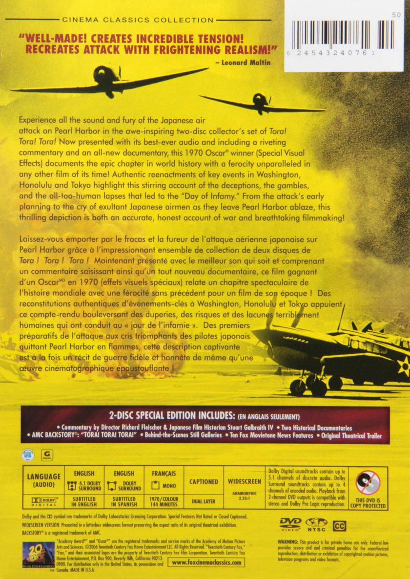 Tora! Tora! Tora!: The Attack on Pear Harbor (Cinema Classics Collection) - DVD (Used)