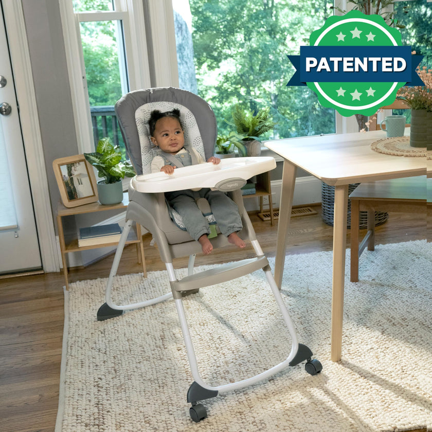 Ingenuity Full Course 6-in-1 High Chair - Baby to 5 Years Old, 6 Convertible Modes, 2 Dishwasher Safe Trays - Astro 🍁 All In One Marketplace Canada