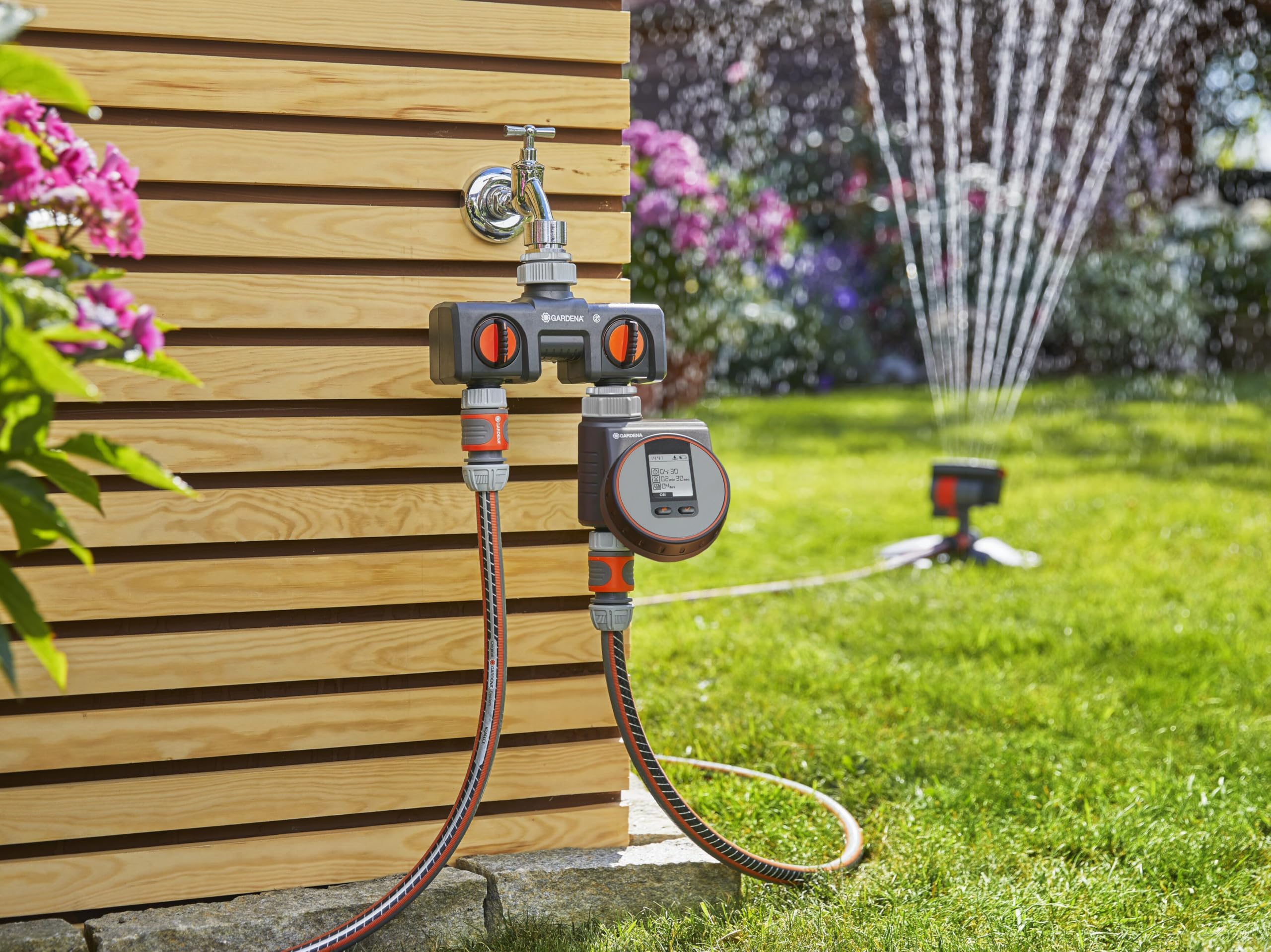 Gardena 8193 Two-Way Garden Hose Splitter with Flow Control Valves, Connect 2 Hoses to 1 Tap, Made in Germany 🍁 All In One Marketplace Canada