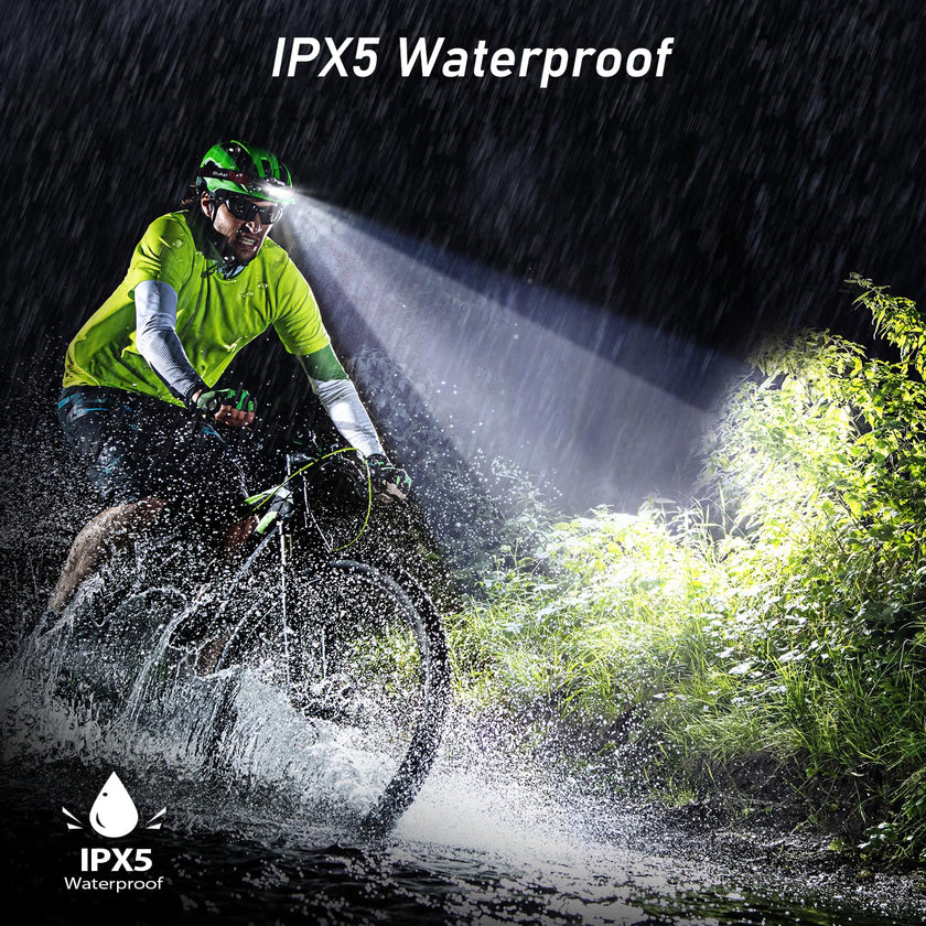 Blukar Headlamp Rechargeable, 2000L Super Bright LED Head Lamp Headlight with Red Warning Lights and 6 Modes, Motion Sensor Control, IPX5 Waterproof, Lightweight Flashlight for Running, Hiking etc. 🍁 All In One Marketplace Canada