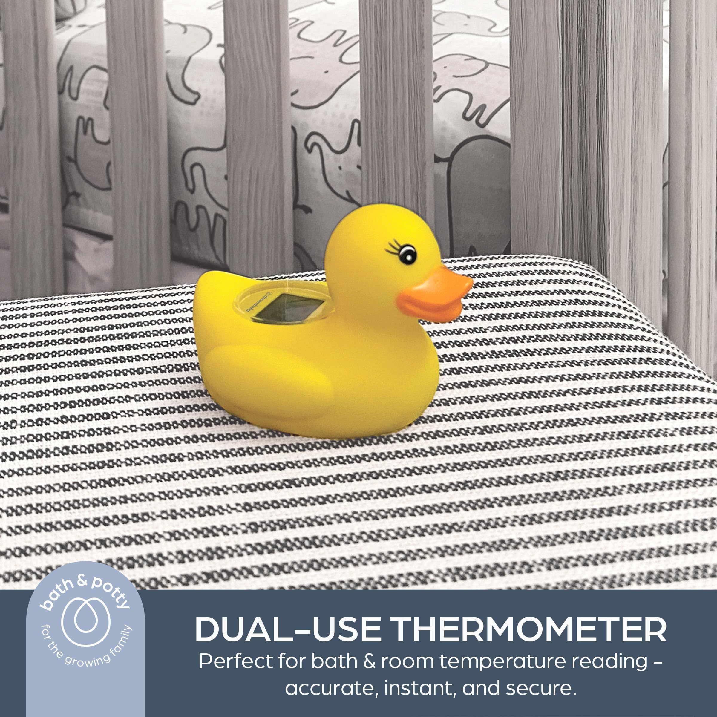 Dreambaby Duck Baby Bath Thermometer - Instant Read Digital Thermometer for Water and Room Temperature - Floating Baby Bath Toy - Newborn Must-Have 🍁 All In One Marketplace Canada
