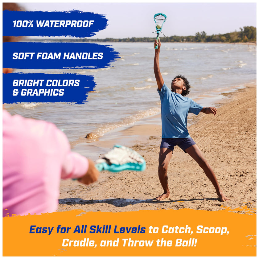 SwimWays Hydro Lacrosse, Waterproof Lacrosse Set, Outdoor Games for Adults and Kids, Sports Equipment, Pool Party Games and Toys, Blue 🍁 All In One Marketplace Canada
