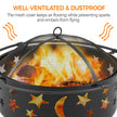 Yaheetech 30in Fire Pits with Poker & Spark Screen Deep Large Fire Bowl 🍁 All In One Marketplace Canada