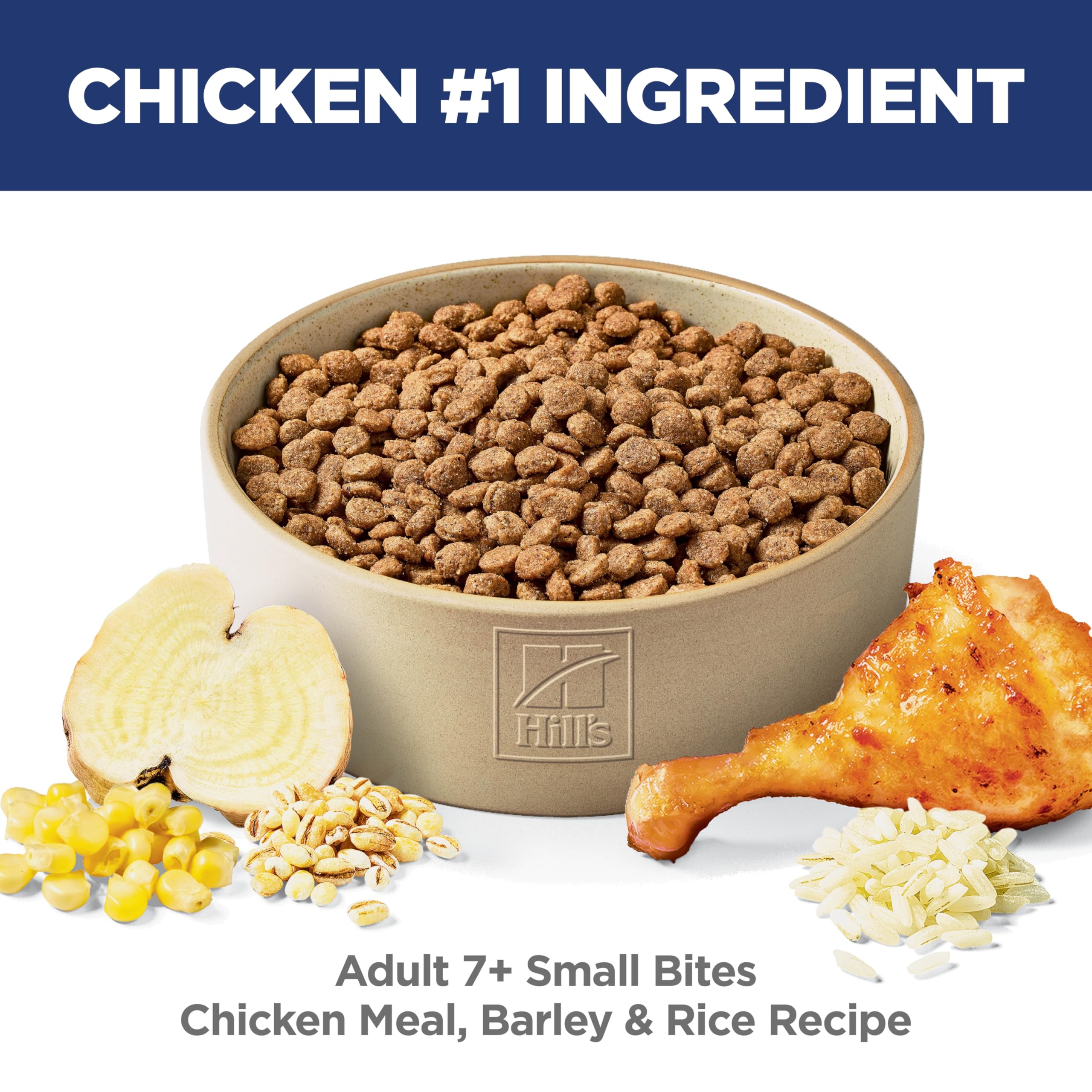 Hill's Science Diet Senior 7+ Small Bites Chicken Meal, Barley & Rice Recipe Dry Dog Food 2.26 kg Bag 🍁 All In One Marketplace Canada